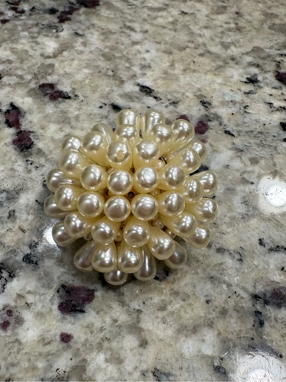 Faux pearl scarf charm jewelry Unbranded Handmade GUC